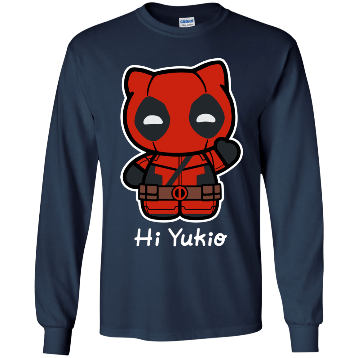 T-Shirts Navy / YS Hi Yukio Youth Long Sleeve T-Shirt