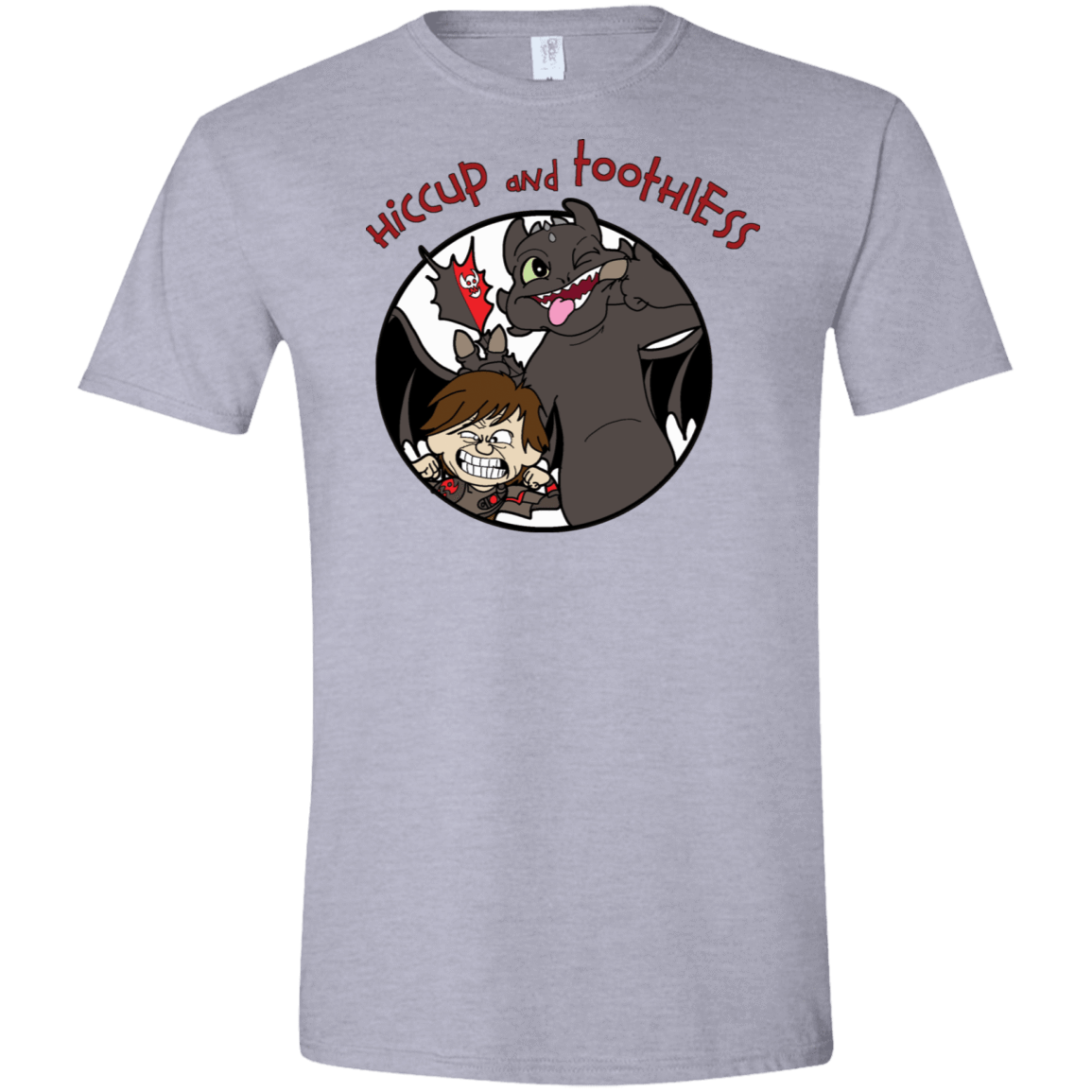 T-Shirts Sport Grey / X-Small Hiccup and Toothless Men's Semi-Fitted Softstyle