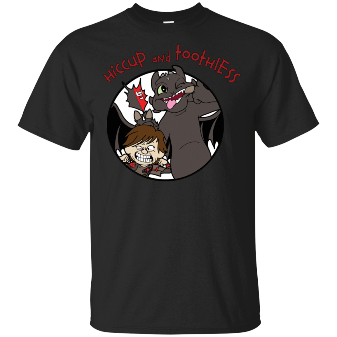 T-Shirts Black / S Hiccup and Toothless T-Shirt