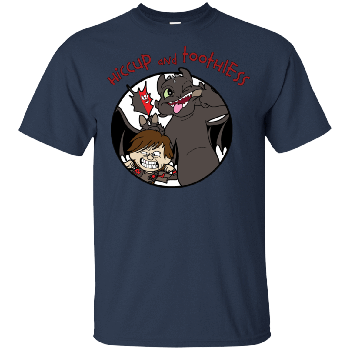 T-Shirts Navy / S Hiccup and Toothless T-Shirt