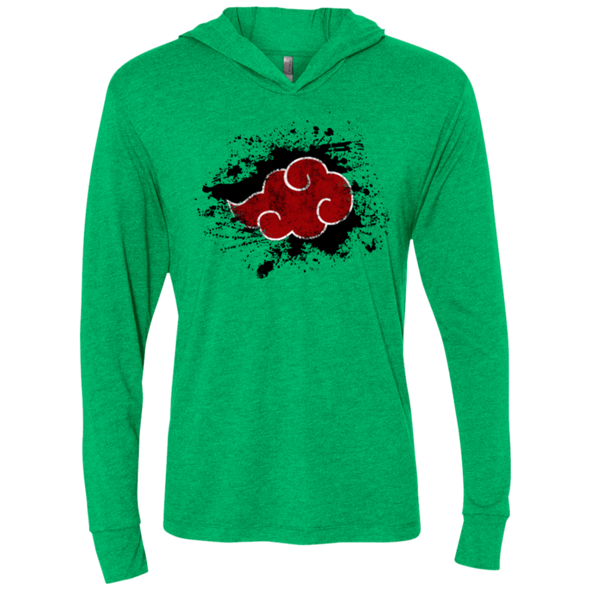 T-Shirts Hidden Organization Triblend Long Sleeve Hoodie Tee