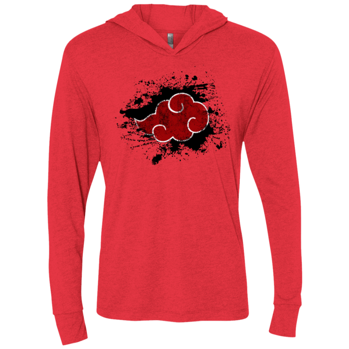 T-Shirts Vintage Red / X-Small Hidden Organization Triblend Long Sleeve Hoodie Tee