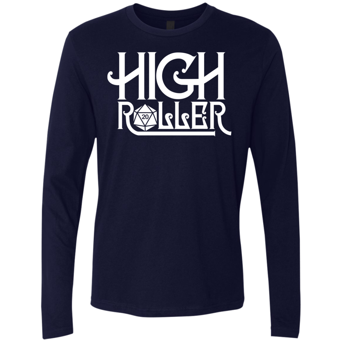 T-Shirts Midnight Navy / Small High Roller Men's Premium Long Sleeve