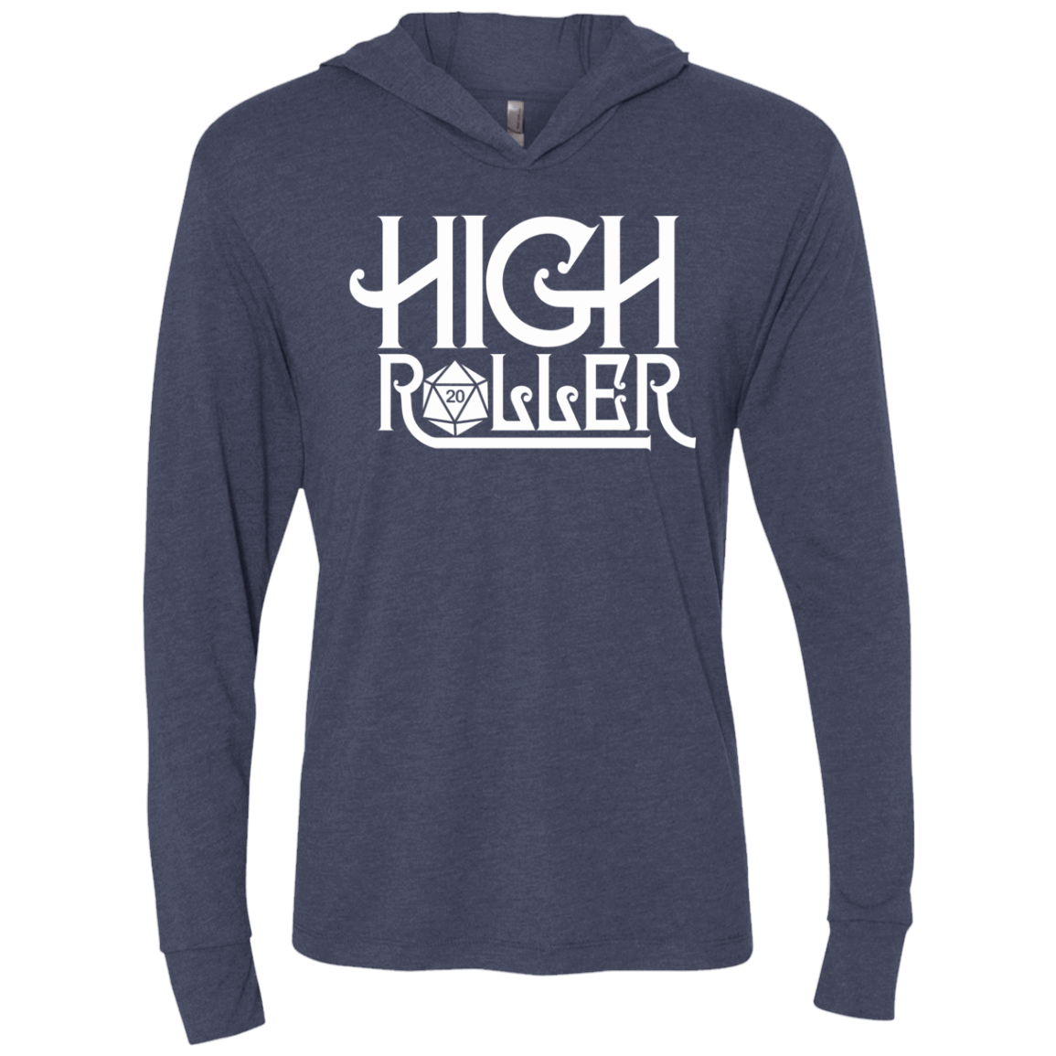 T-Shirts Vintage Navy / X-Small High Roller Triblend Long Sleeve Hoodie Tee
