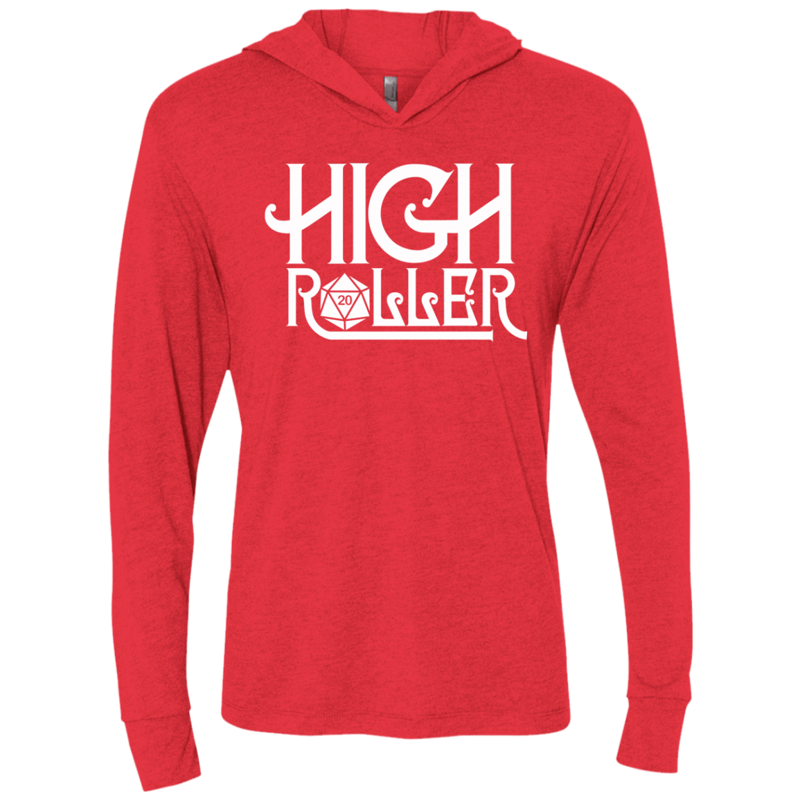 T-Shirts Vintage Red / X-Small High Roller Triblend Long Sleeve Hoodie Tee