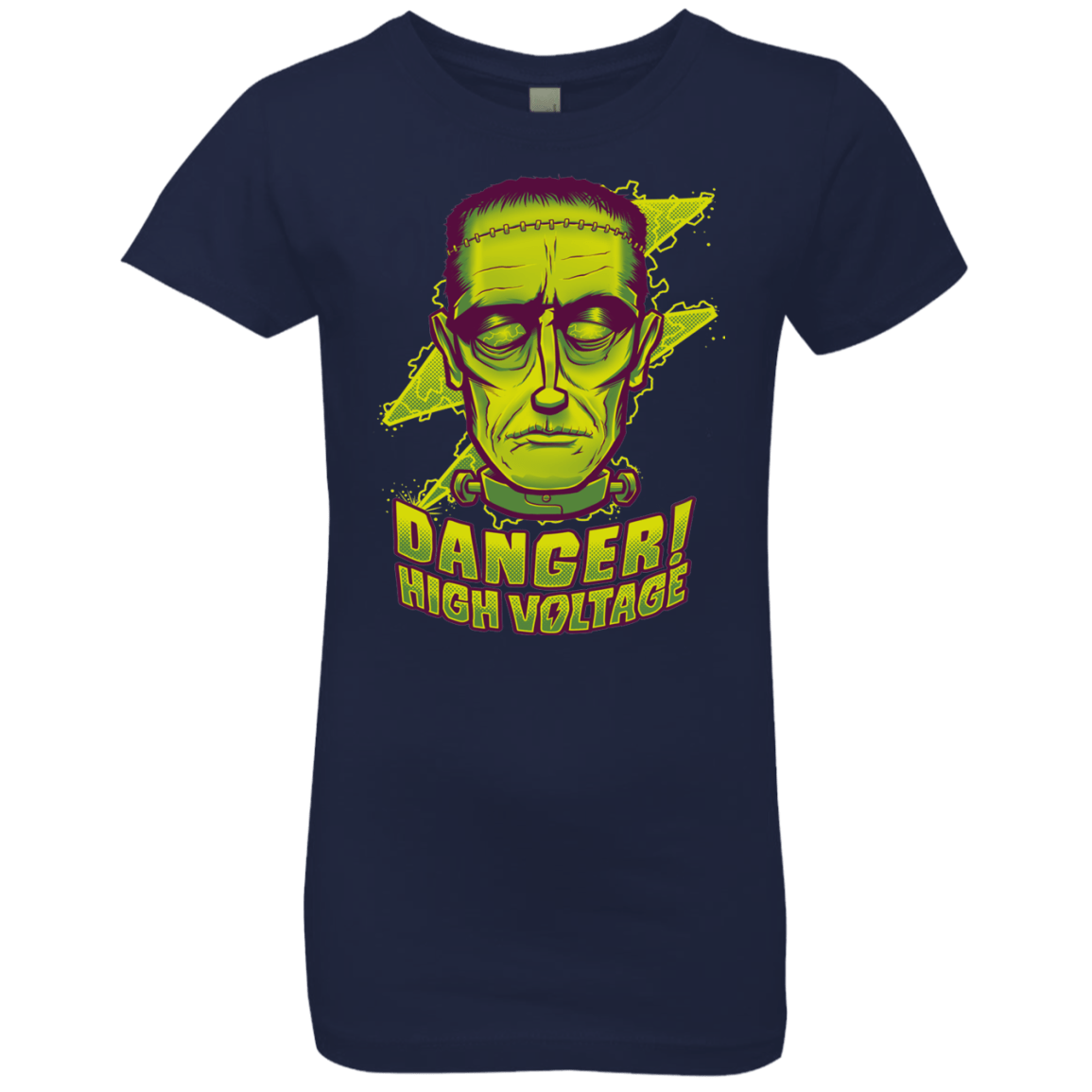 T-Shirts Midnight Navy / YXS HIGH VOLTAGE Girls Premium T-Shirt