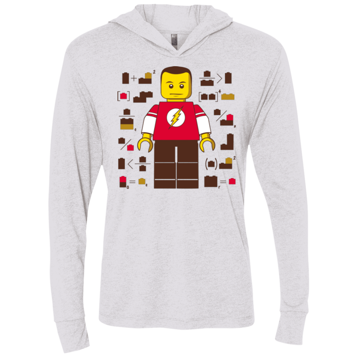 T-Shirts Heather White / X-Small Highly Illogical Triblend Long Sleeve Hoodie Tee