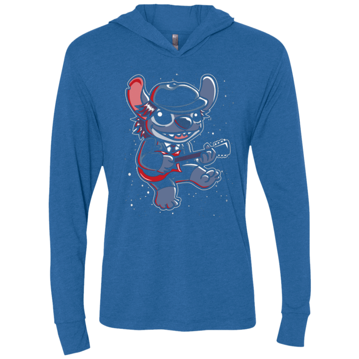 T-Shirts Vintage Royal / X-Small Highway to Space Triblend Long Sleeve Hoodie Tee