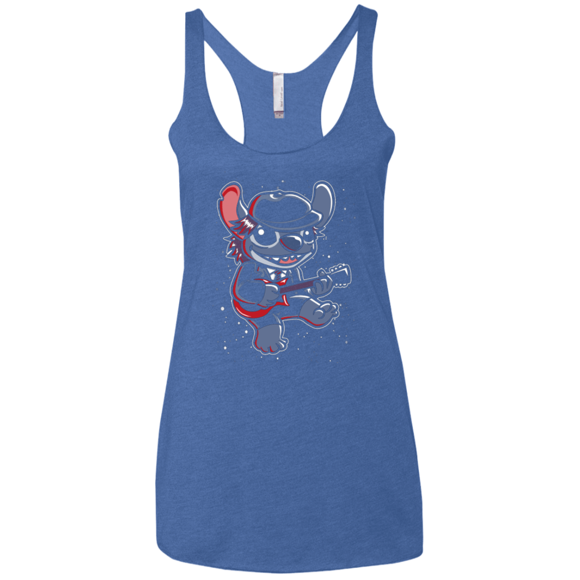 T-Shirts Vintage Royal / X-Small Highway to Space Women's Triblend Racerback Tank