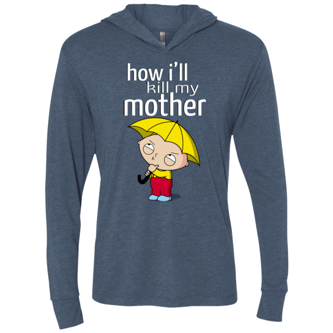 T-Shirts Indigo / X-Small HIKMM Triblend Long Sleeve Hoodie Tee