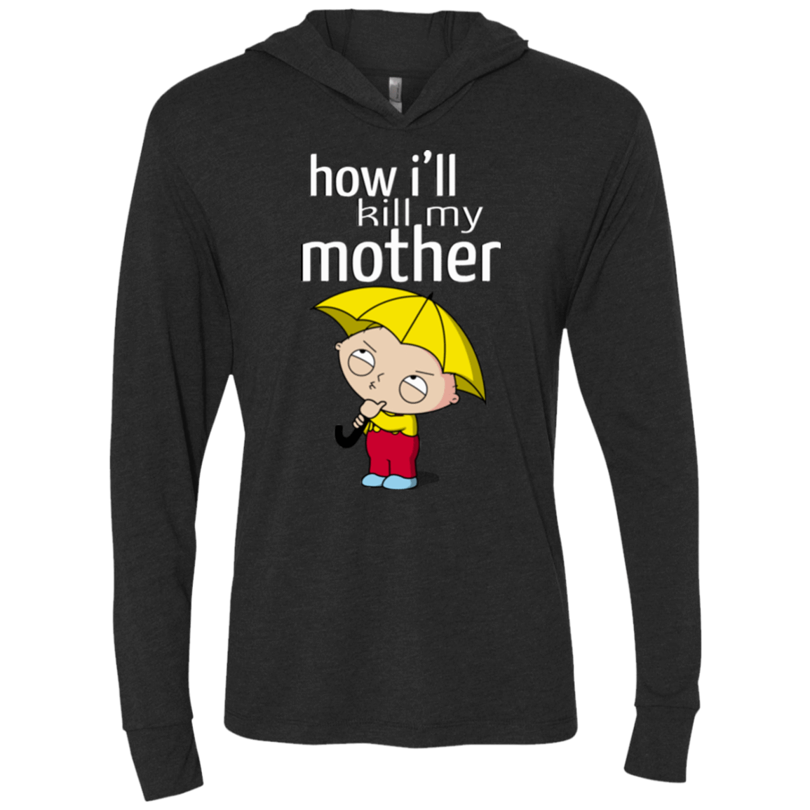 T-Shirts Vintage Black / X-Small HIKMM Triblend Long Sleeve Hoodie Tee