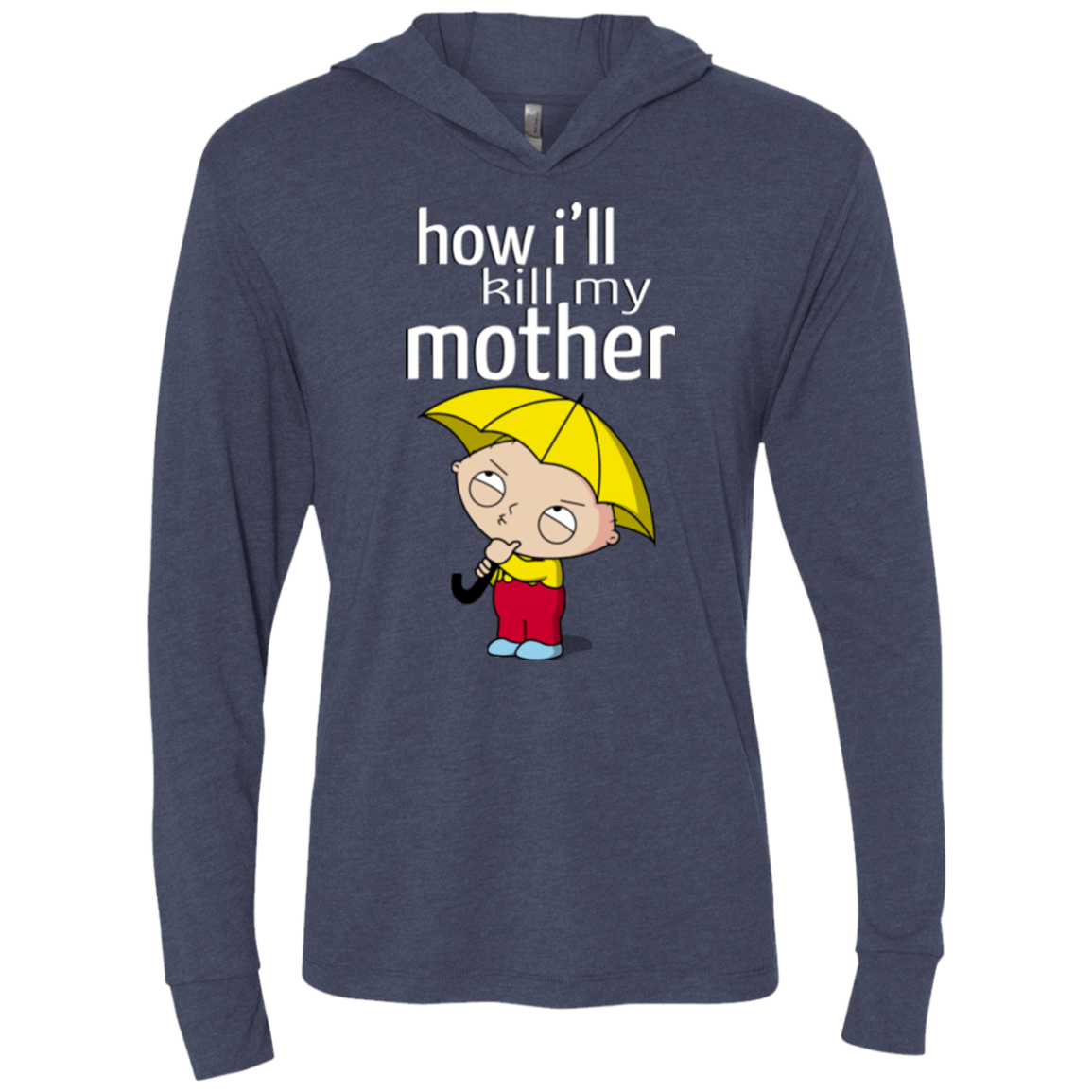 T-Shirts Vintage Navy / X-Small HIKMM Triblend Long Sleeve Hoodie Tee