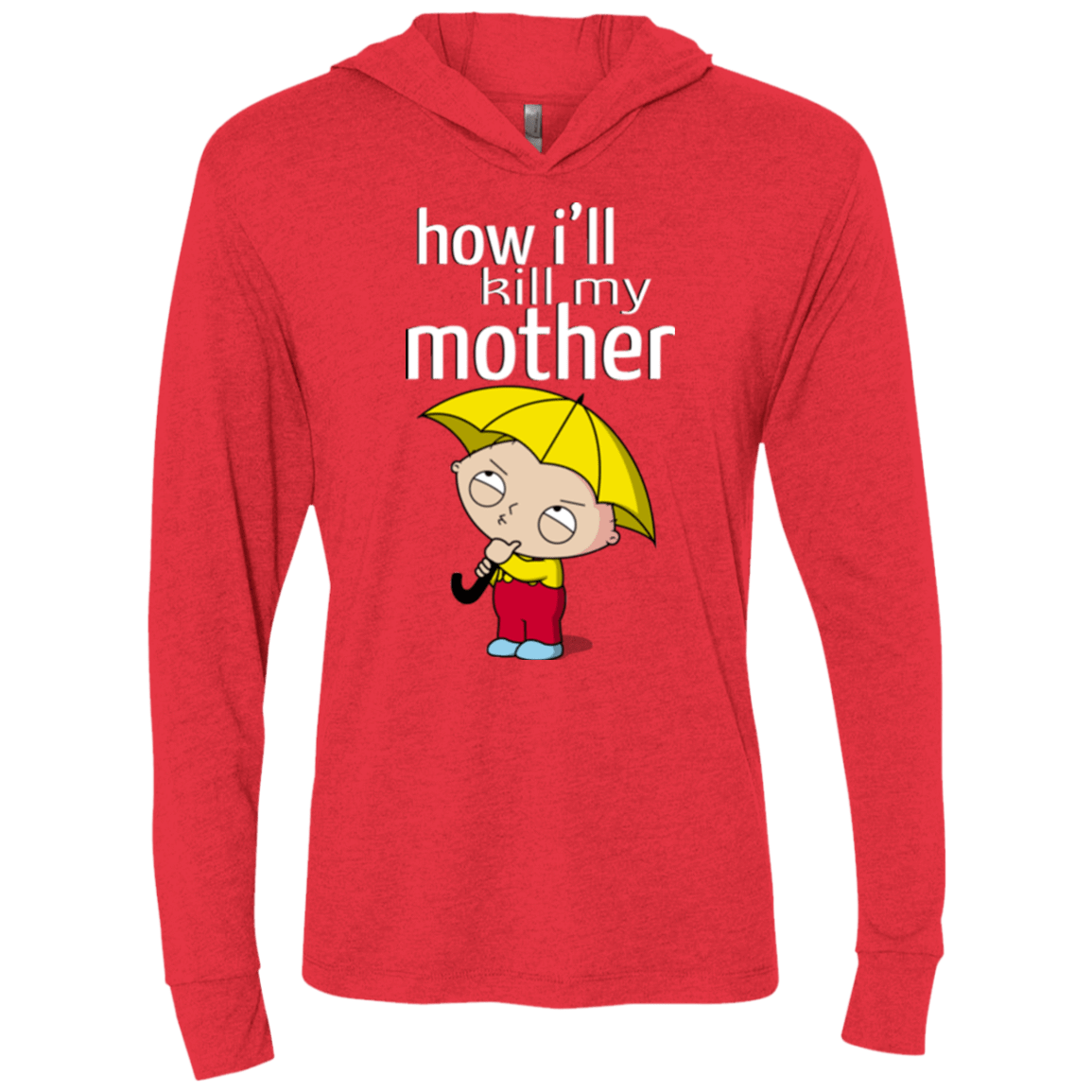 T-Shirts Vintage Red / X-Small HIKMM Triblend Long Sleeve Hoodie Tee