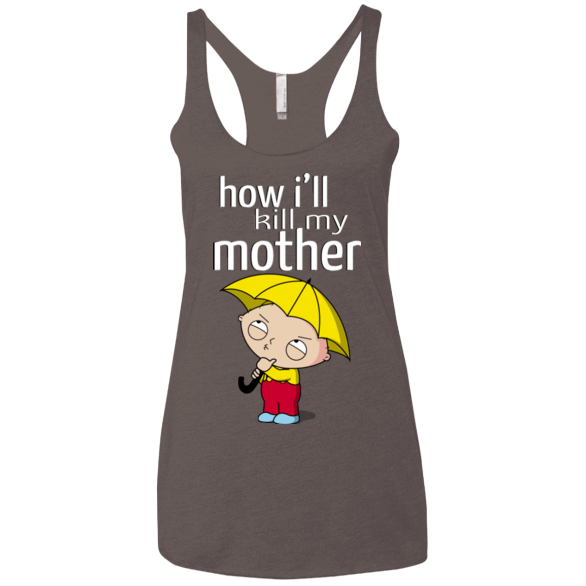 T-Shirts Macchiato / X-Small HIKMM Women's Triblend Racerback Tank