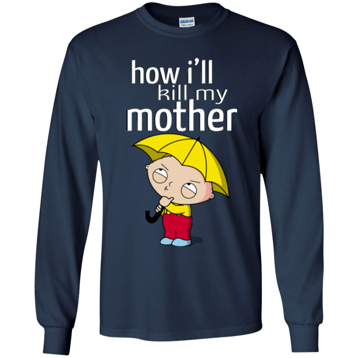 T-Shirts Navy / YS HIKMM Youth Long Sleeve T-Shirt