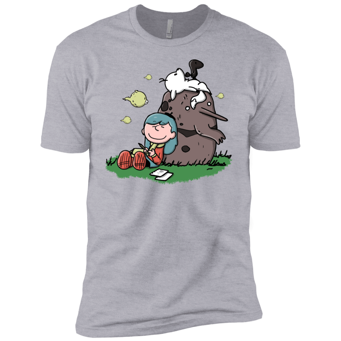 T-Shirts Heather Grey / YXS Hilda Brown Boys Premium T-Shirt