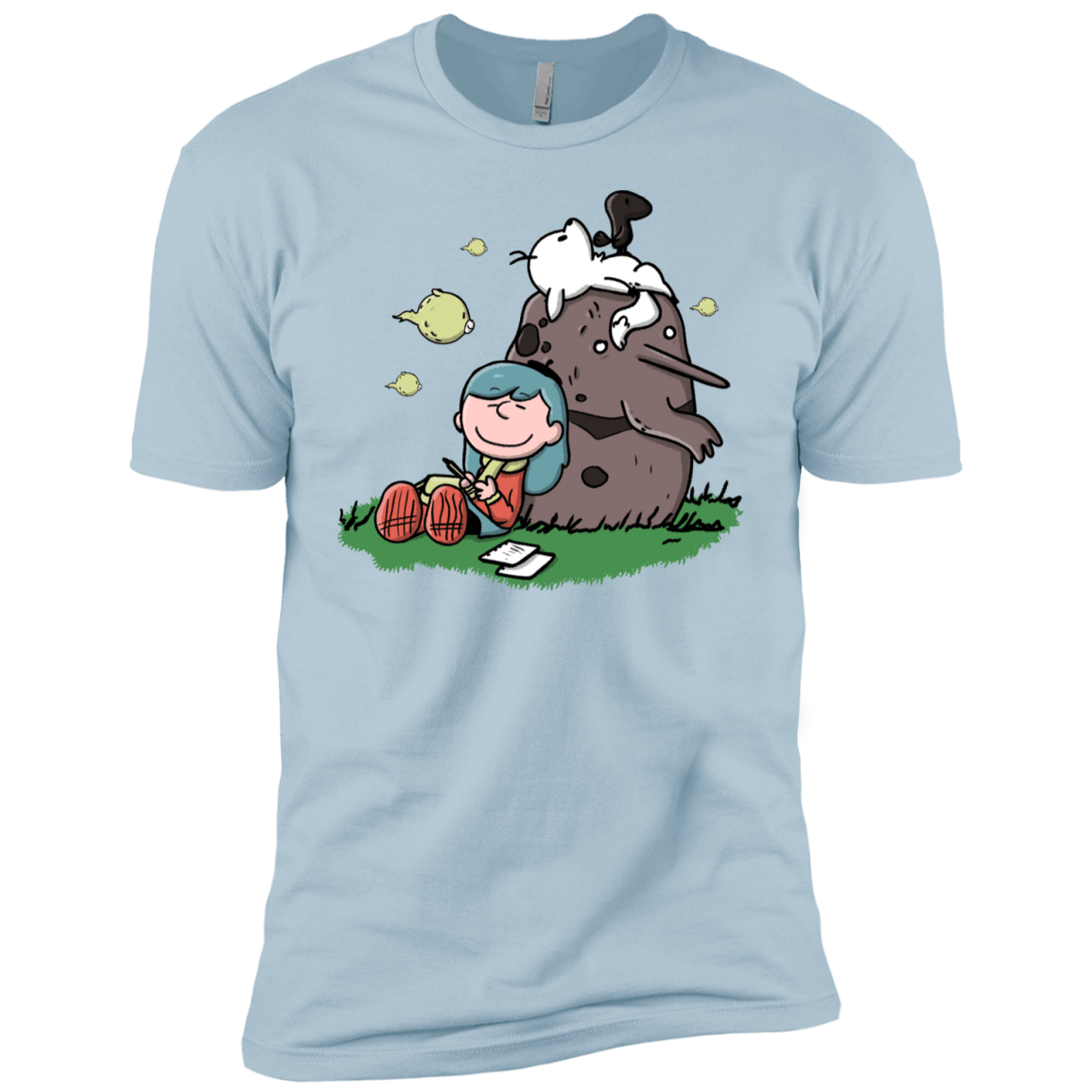 T-Shirts Light Blue / YXS Hilda Brown Boys Premium T-Shirt