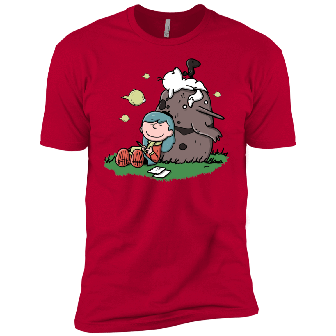 T-Shirts Red / YXS Hilda Brown Boys Premium T-Shirt