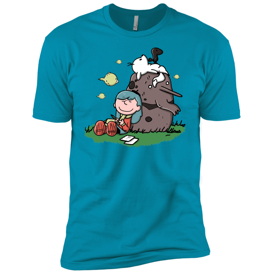 T-Shirts Turquoise / YXS Hilda Brown Boys Premium T-Shirt