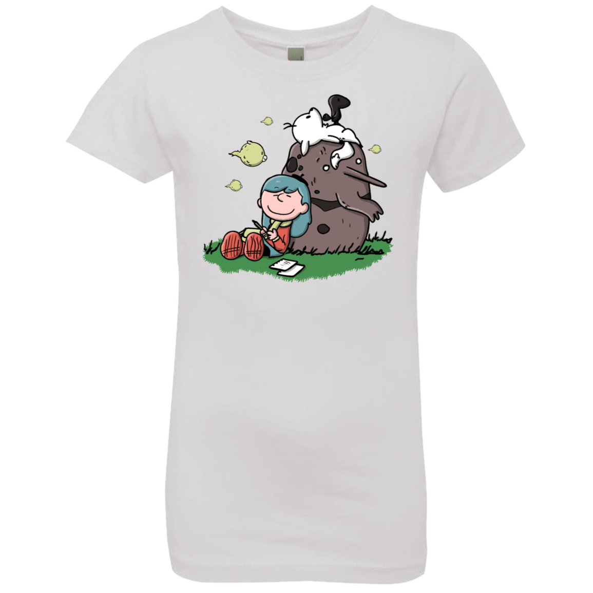 T-Shirts White / YXS Hilda Brown Girls Premium T-Shirt