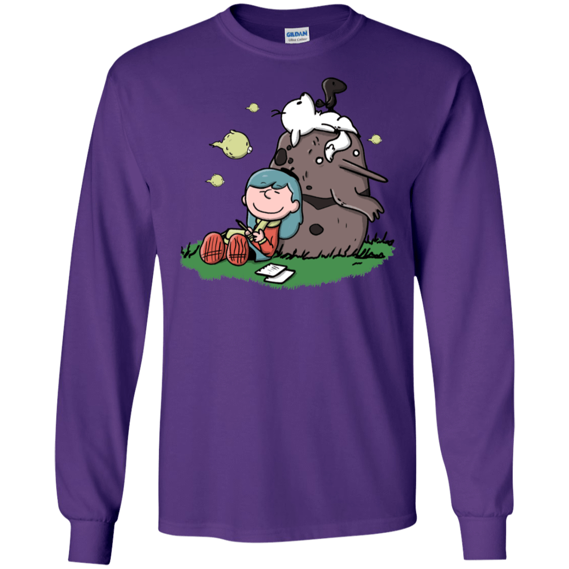 T-Shirts Purple / S Hilda Brown Men's Long Sleeve T-Shirt