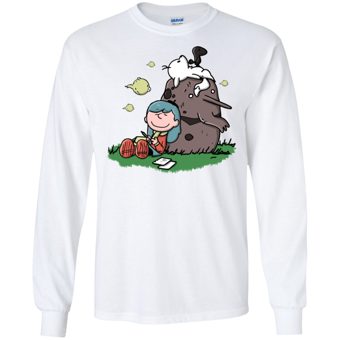 T-Shirts White / S Hilda Brown Men's Long Sleeve T-Shirt