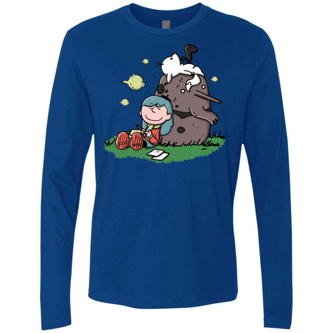 T-Shirts Royal / S Hilda Brown Men's Premium Long Sleeve