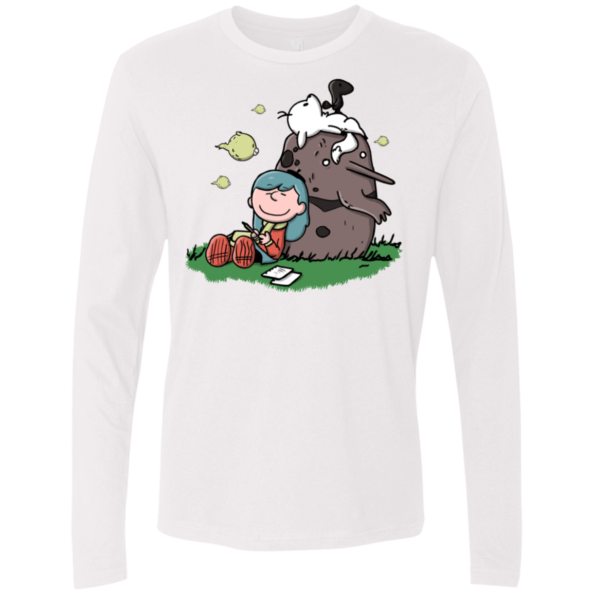 T-Shirts White / S Hilda Brown Men's Premium Long Sleeve