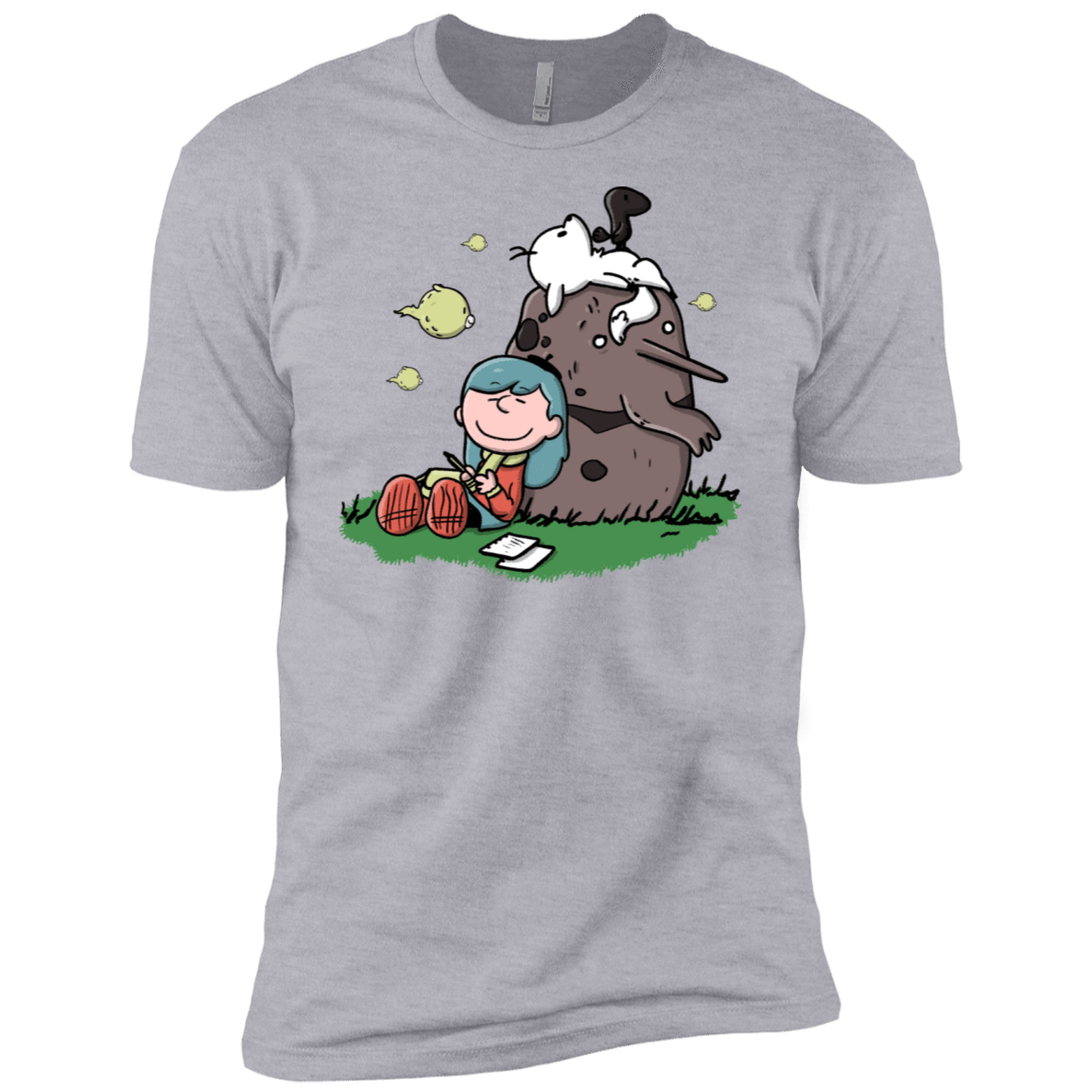 T-Shirts Heather Grey / X-Small Hilda Brown Men's Premium T-Shirt