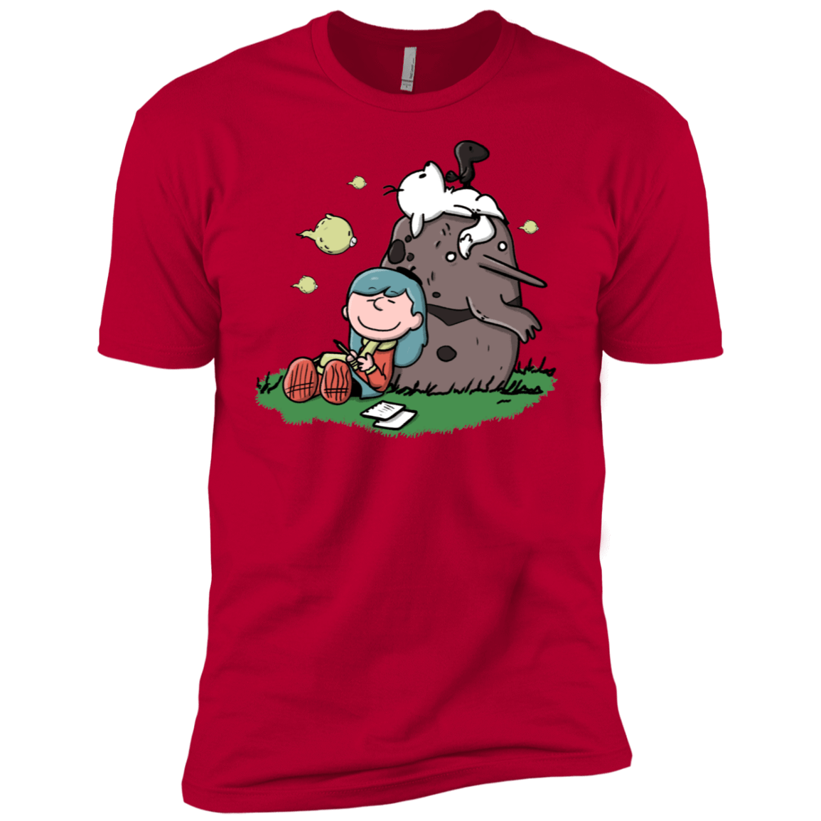 T-Shirts Red / X-Small Hilda Brown Men's Premium T-Shirt
