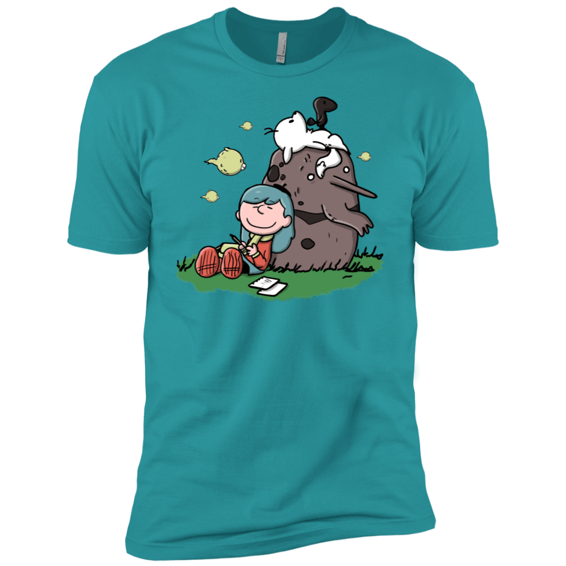 T-Shirts Tahiti Blue / X-Small Hilda Brown Men's Premium T-Shirt