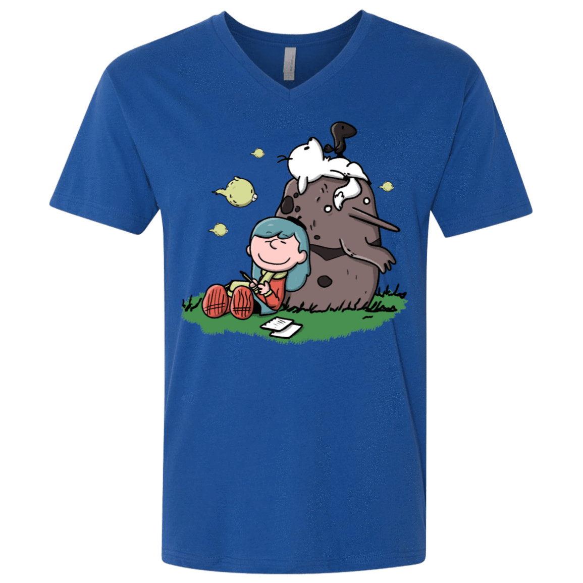 T-Shirts Royal / X-Small Hilda Brown Men's Premium V-Neck