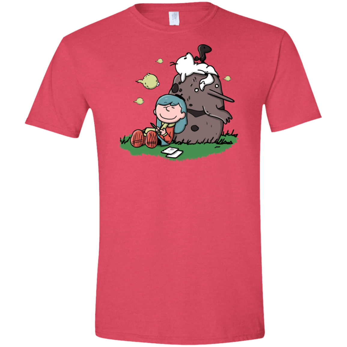 T-Shirts Heather Red / S Hilda Brown Men's Semi-Fitted Softstyle