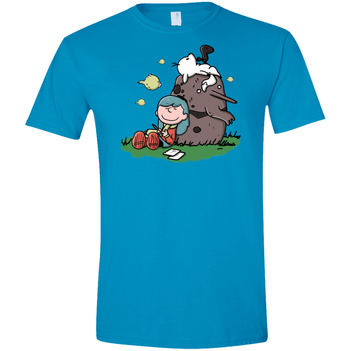 T-Shirts Sapphire / S Hilda Brown Men's Semi-Fitted Softstyle