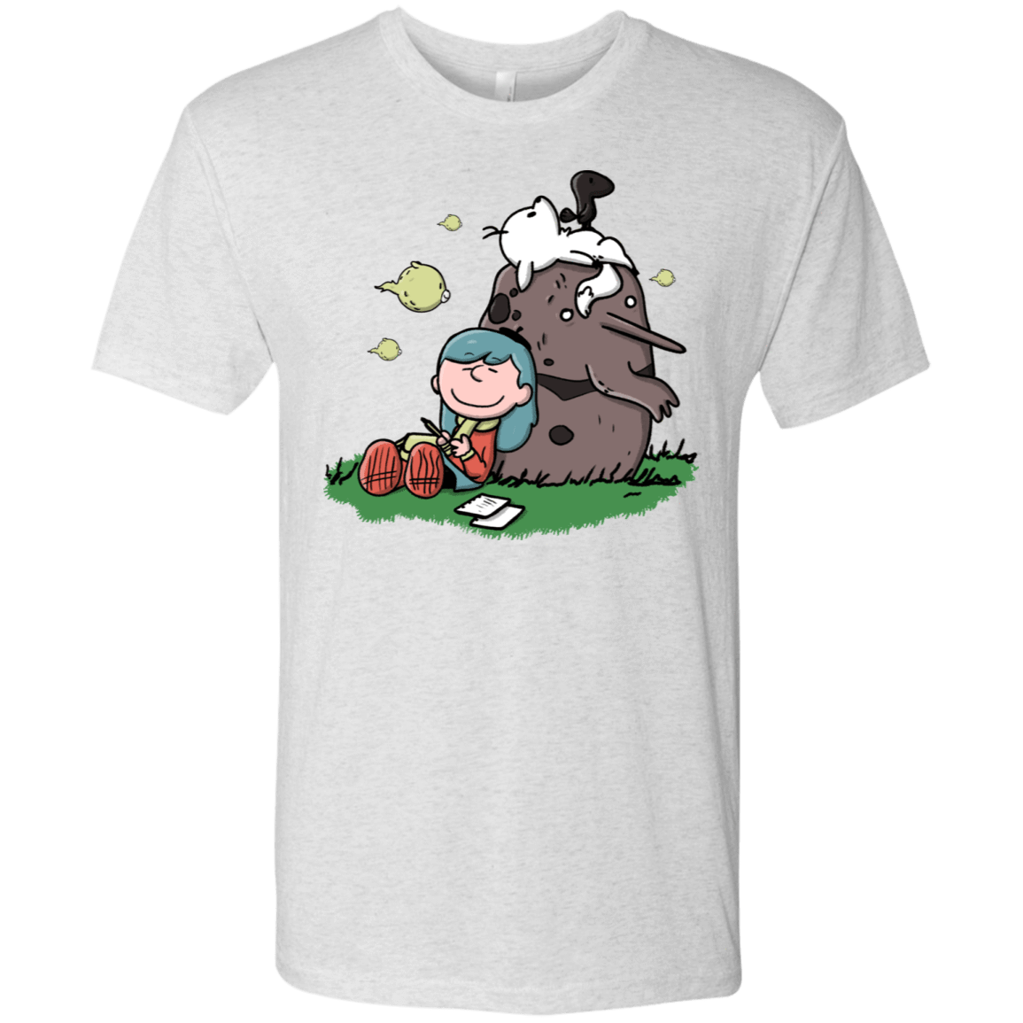 T-Shirts Heather White / S Hilda Brown Men's Triblend T-Shirt