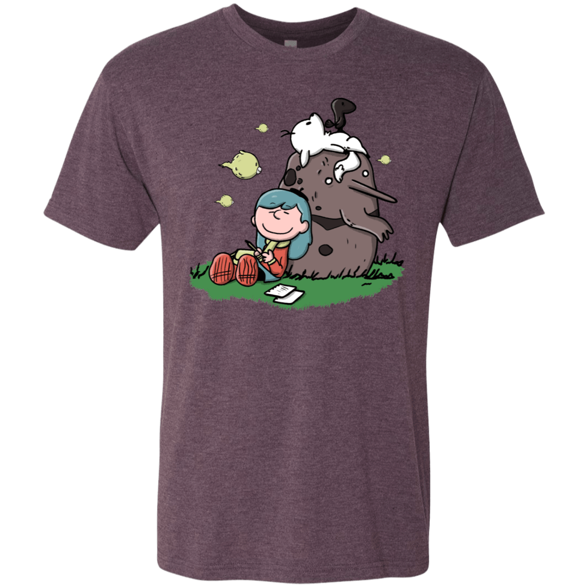 T-Shirts Vintage Purple / S Hilda Brown Men's Triblend T-Shirt