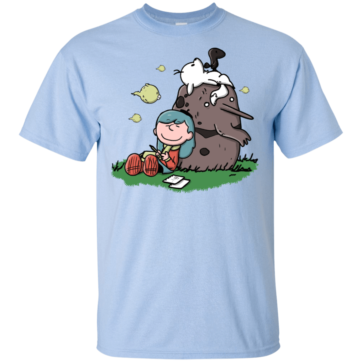 T-Shirts Light Blue / S Hilda Brown T-Shirt
