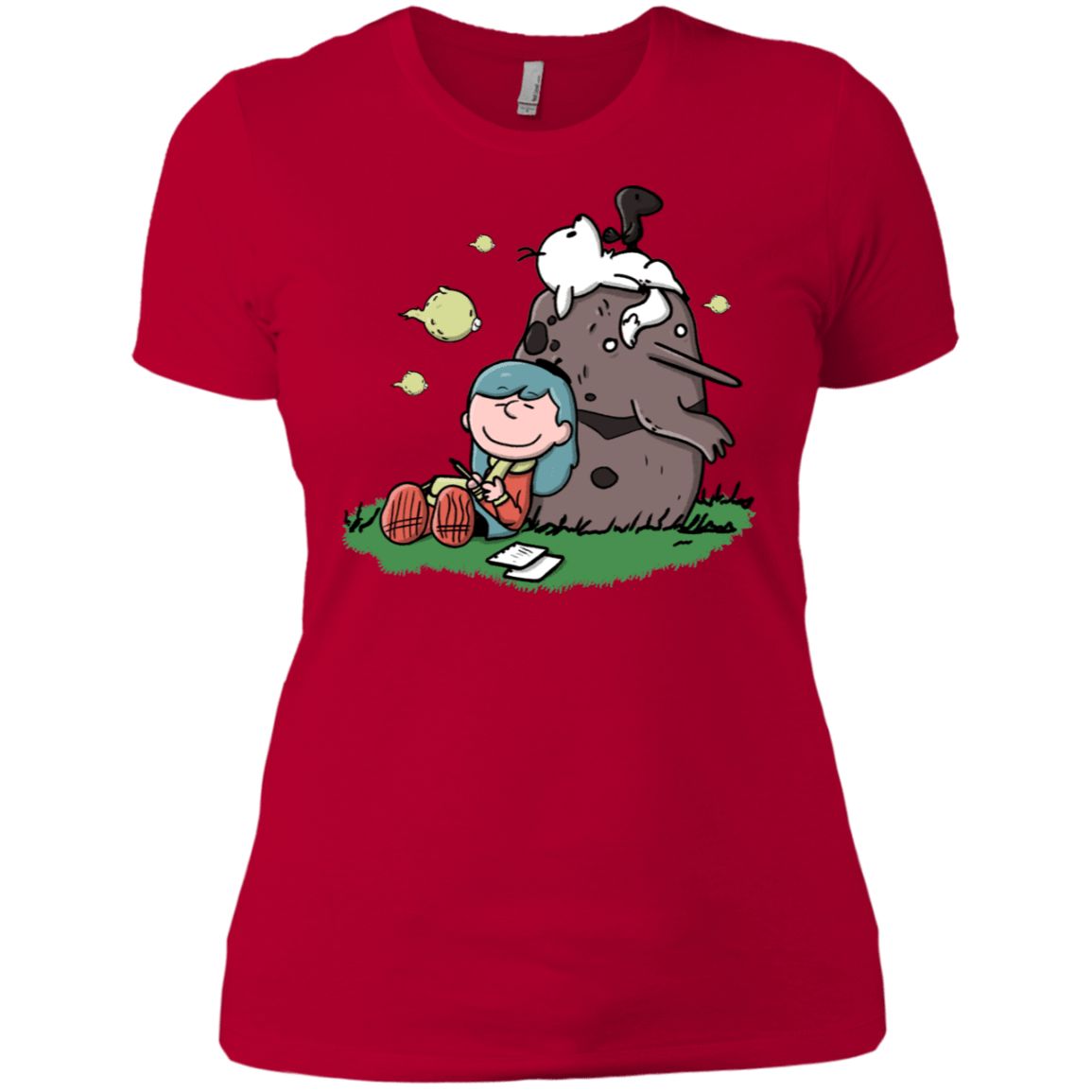 T-Shirts Red / X-Small Hilda Brown Women's Premium T-Shirt