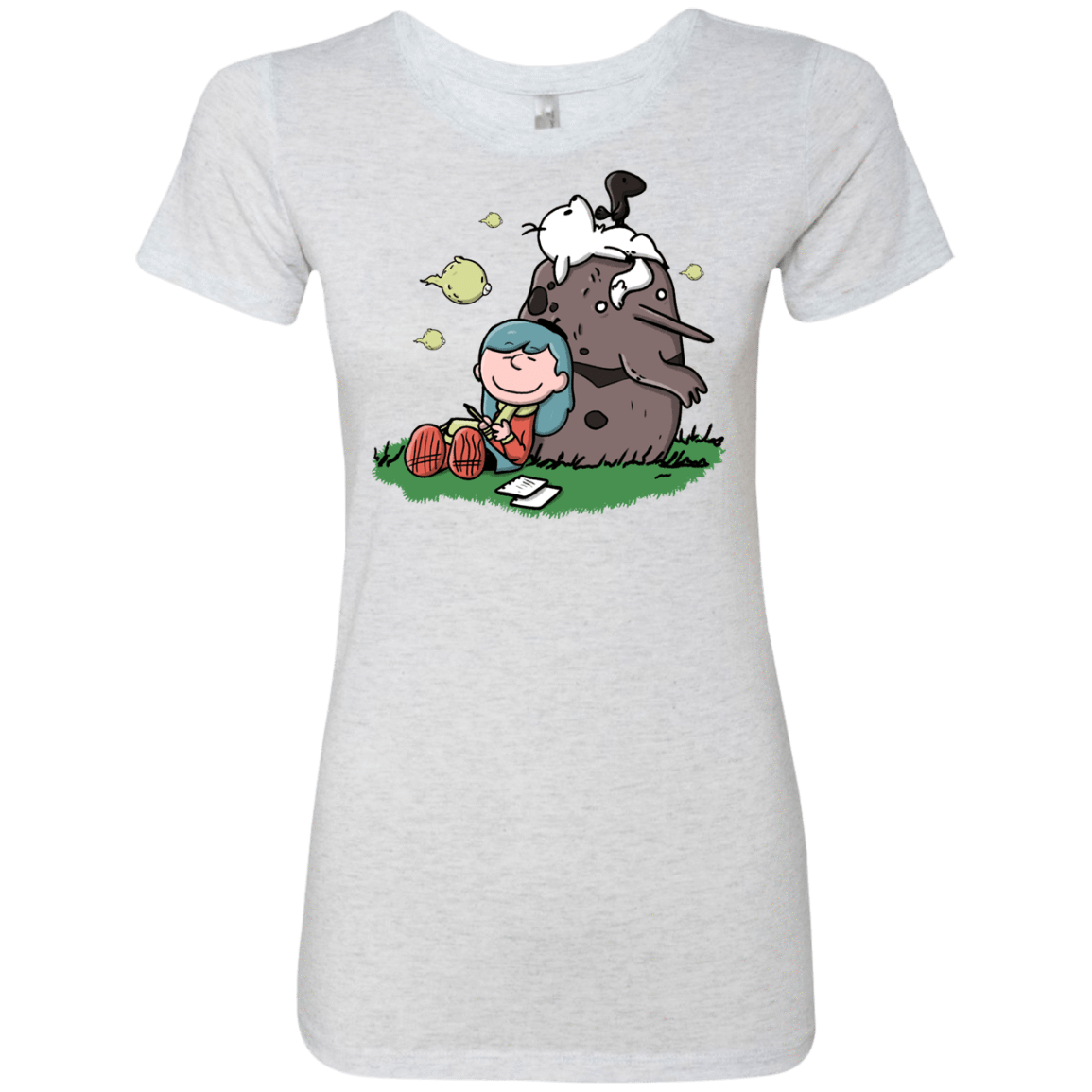 T-Shirts Heather White / S Hilda Brown Women's Triblend T-Shirt