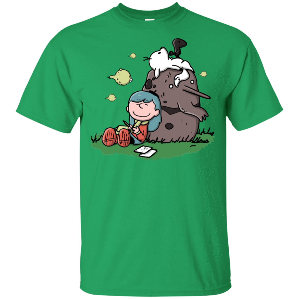 T-Shirts Irish Green / YXS Hilda Brown Youth T-Shirt