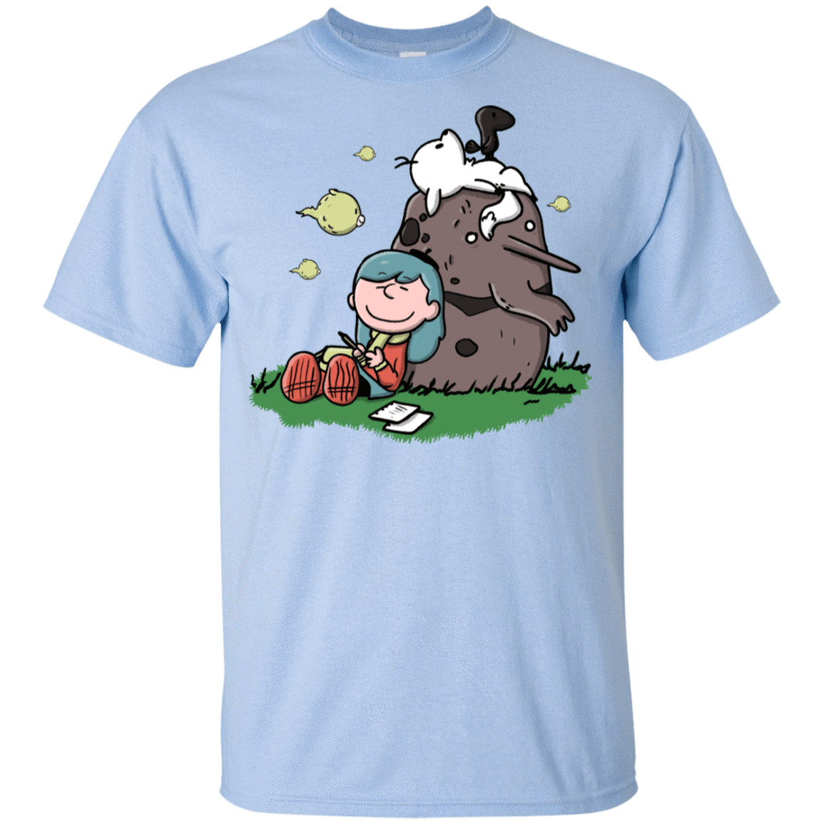 T-Shirts Light Blue / YXS Hilda Brown Youth T-Shirt