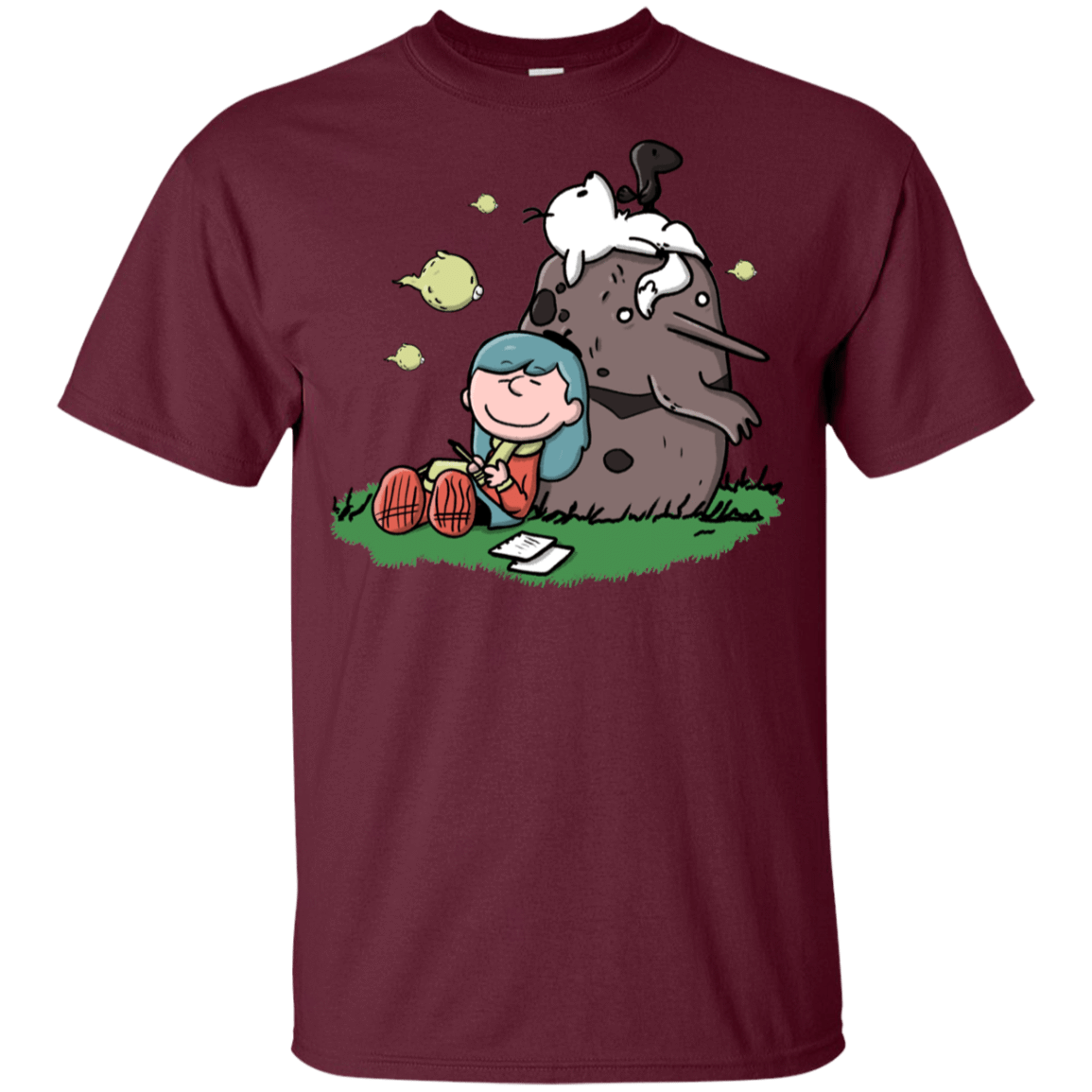 T-Shirts Maroon / YXS Hilda Brown Youth T-Shirt