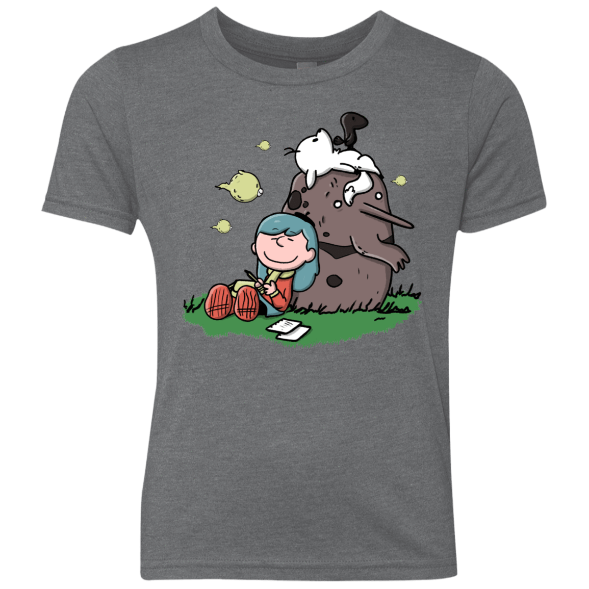 T-Shirts Premium Heather / YXS Hilda Brown Youth Triblend T-Shirt