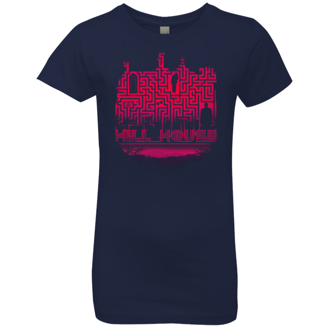T-Shirts Midnight Navy / YXS Hill House Silhouette Girls Premium T-Shirt