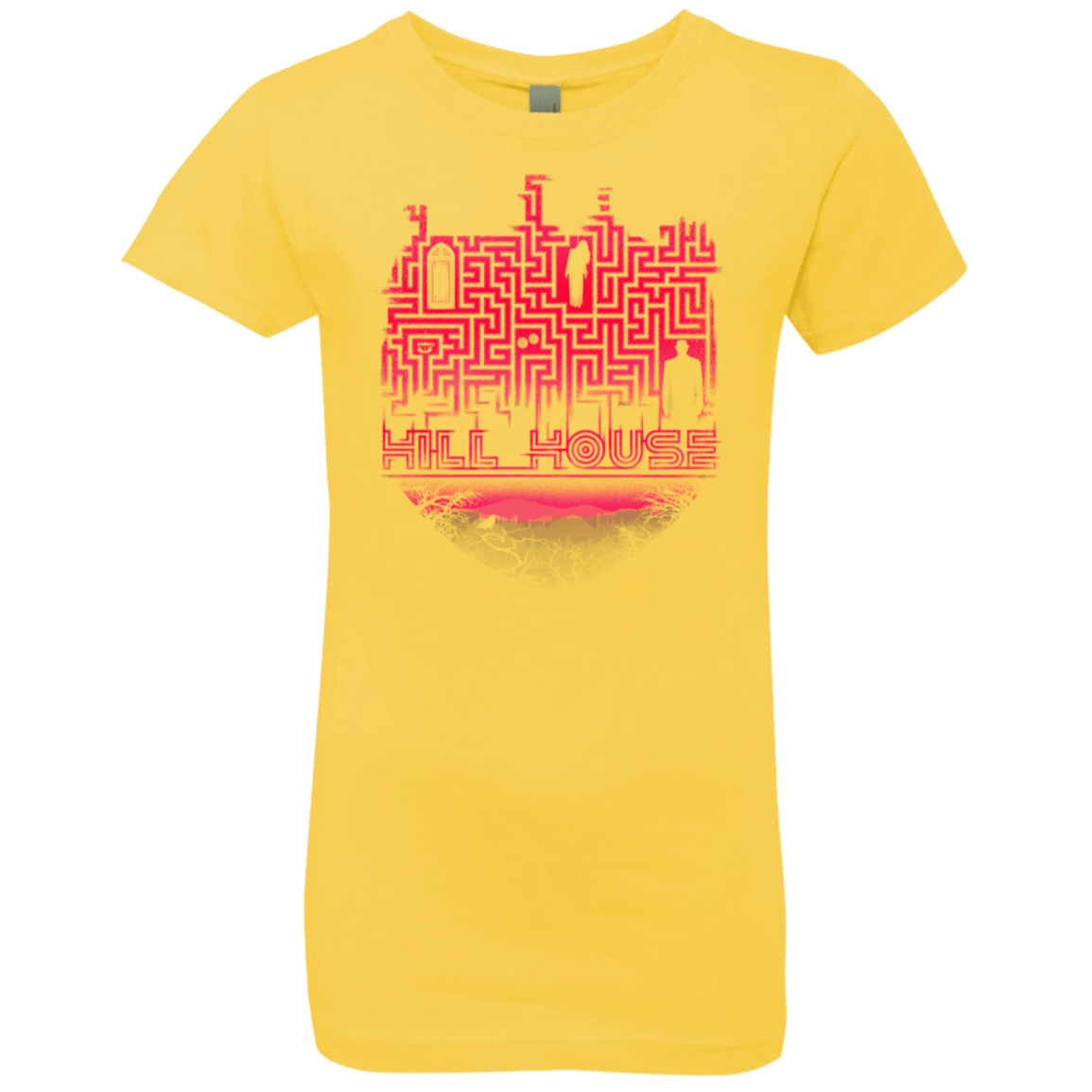 T-Shirts Vibrant Yellow / YXS Hill House Silhouette Girls Premium T-Shirt