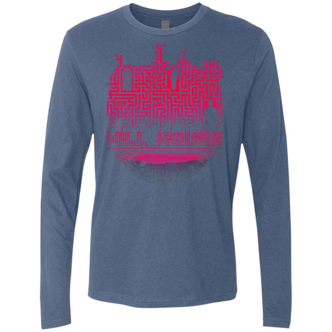 T-Shirts Indigo / S Hill House Silhouette Men's Premium Long Sleeve