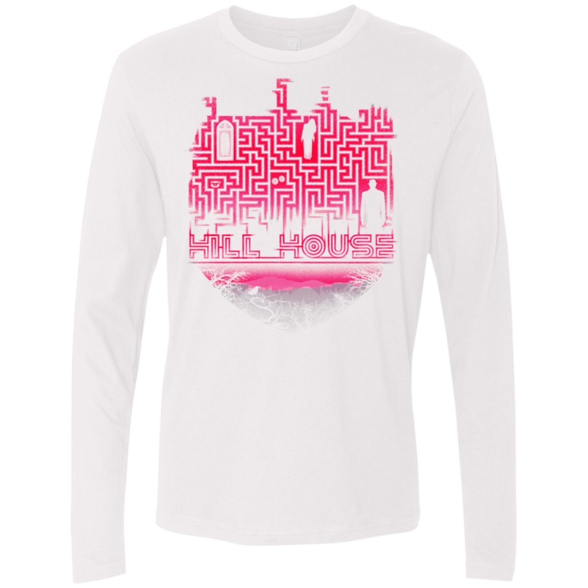 T-Shirts White / S Hill House Silhouette Men's Premium Long Sleeve
