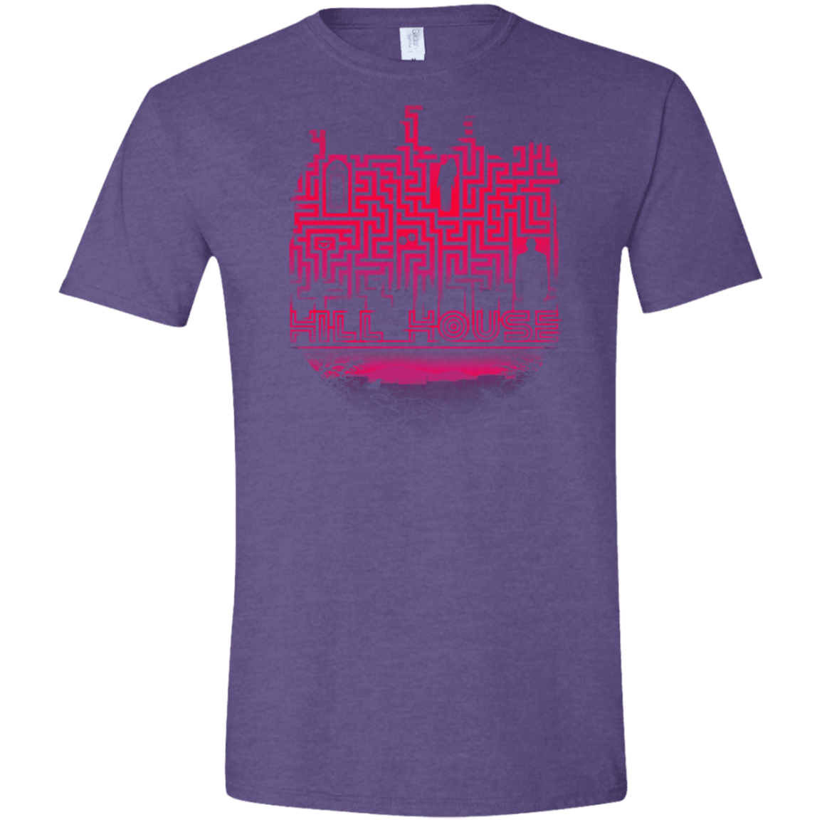 T-Shirts Heather Purple / S Hill House Silhouette Men's Semi-Fitted Softstyle