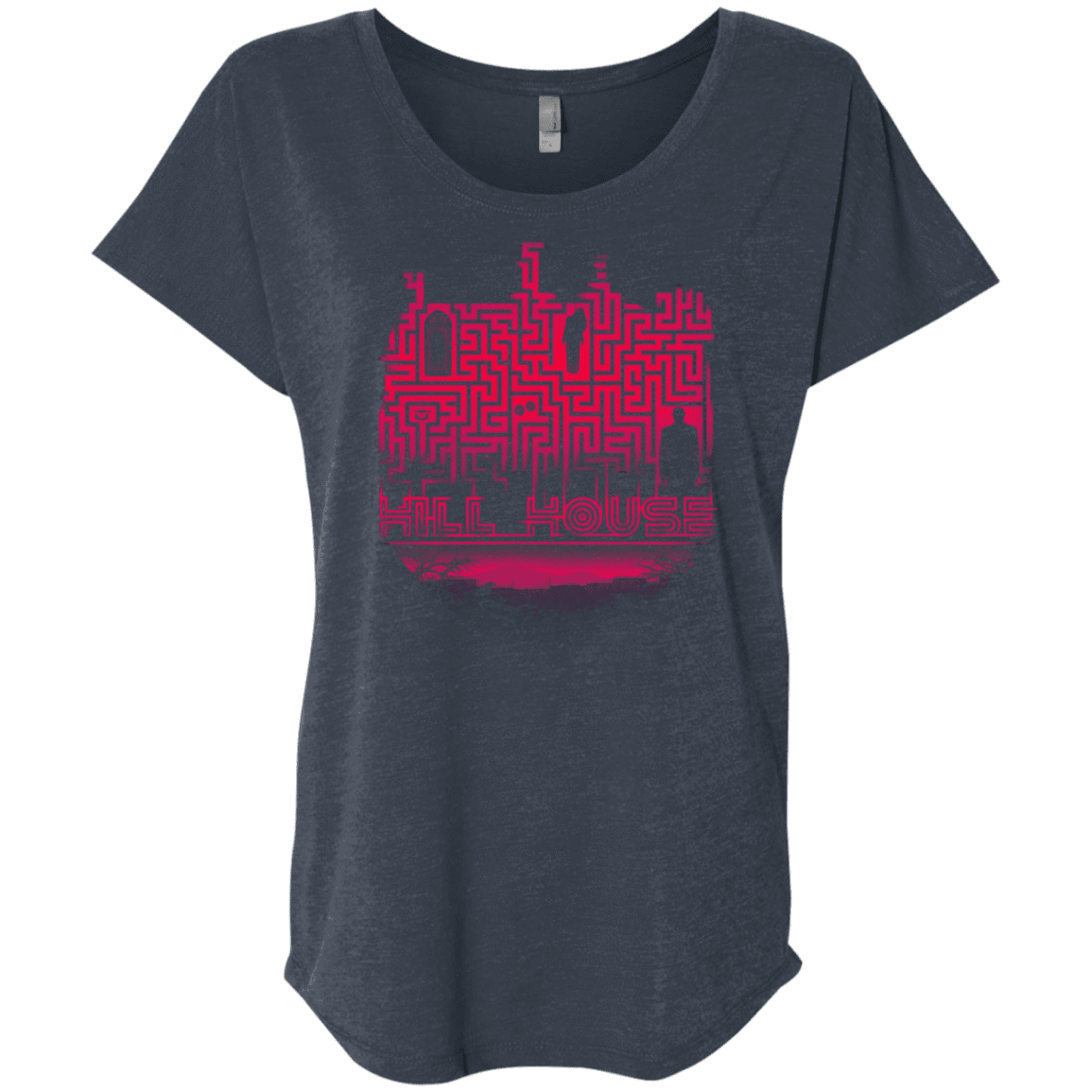 T-Shirts Vintage Navy / X-Small Hill House Silhouette Triblend Dolman Sleeve