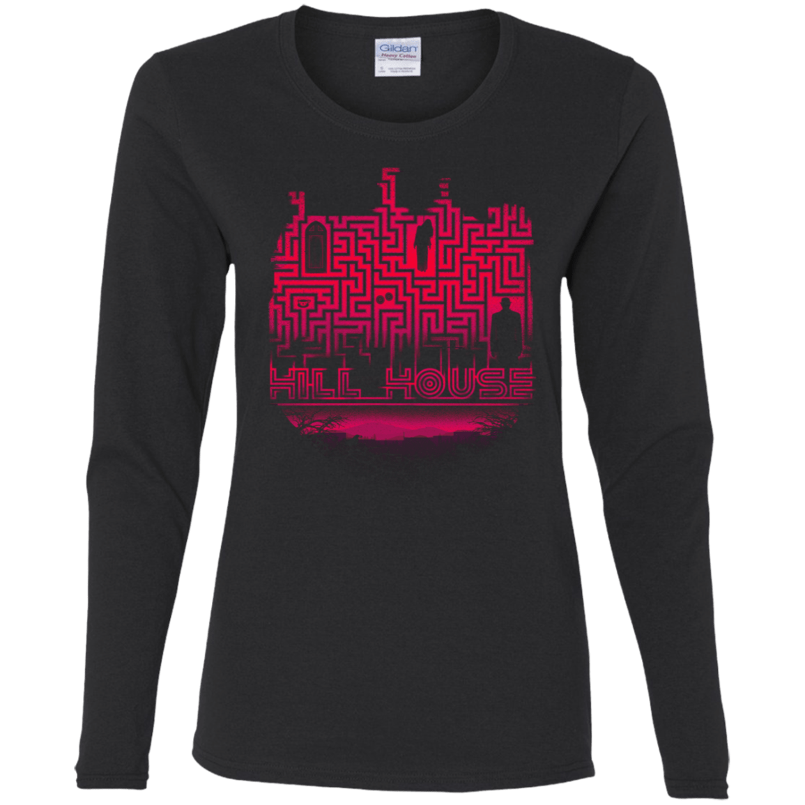 T-Shirts Black / S Hill House Silhouette Women's Long Sleeve T-Shirt